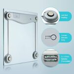 Etekcity Bathroom Scale for Body Weight, Digital Weighing Machine for People, Accurate & Large LCD Backlight Display, 6mm Tempered Glass, 400 lbs